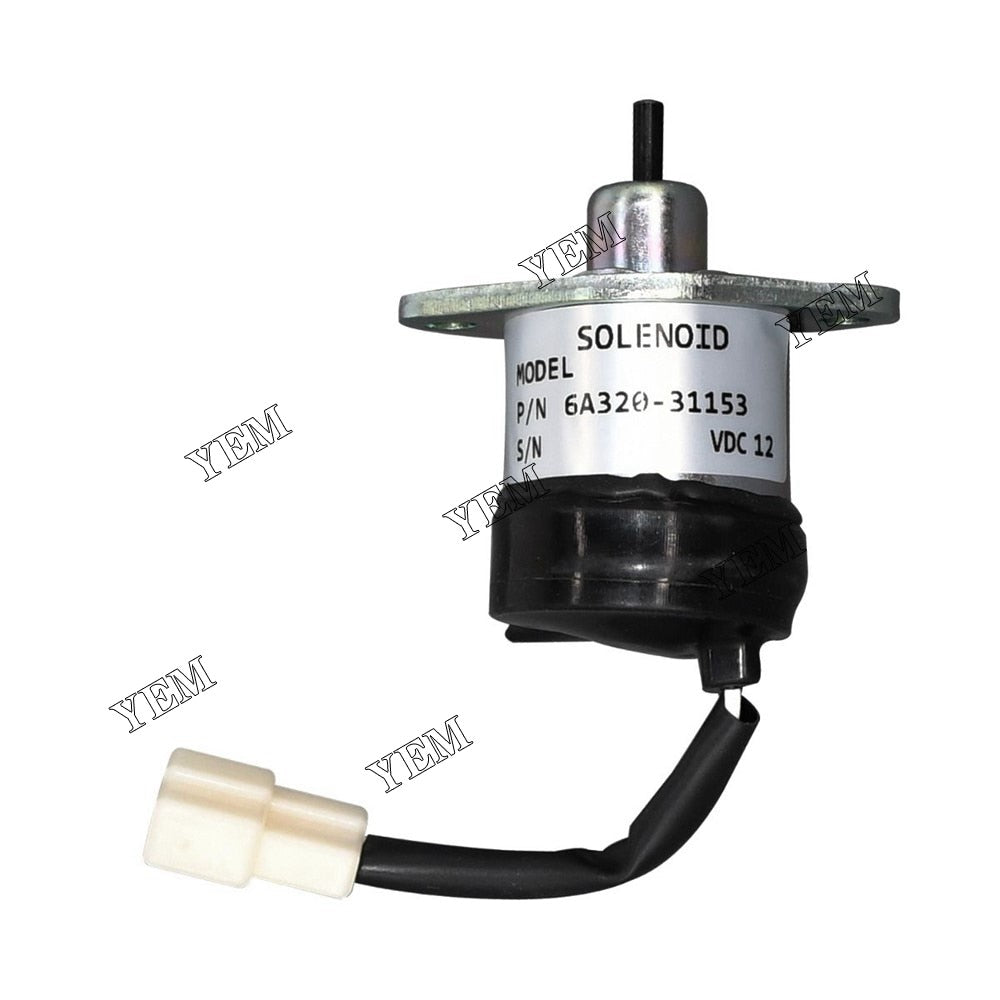 YEM Engine Parts For Kubota B2410HSD B2410HSDB B2410HSE B2710HSD Stop Solenoid 6A320-31150 For Kubota