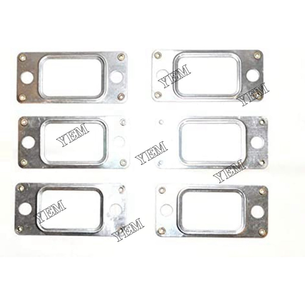 YEM Engine Parts 1 Box Exhaust Manifold Gasket 3905443 6 pcs For Cummins 6BT Truck Parts For Cummins