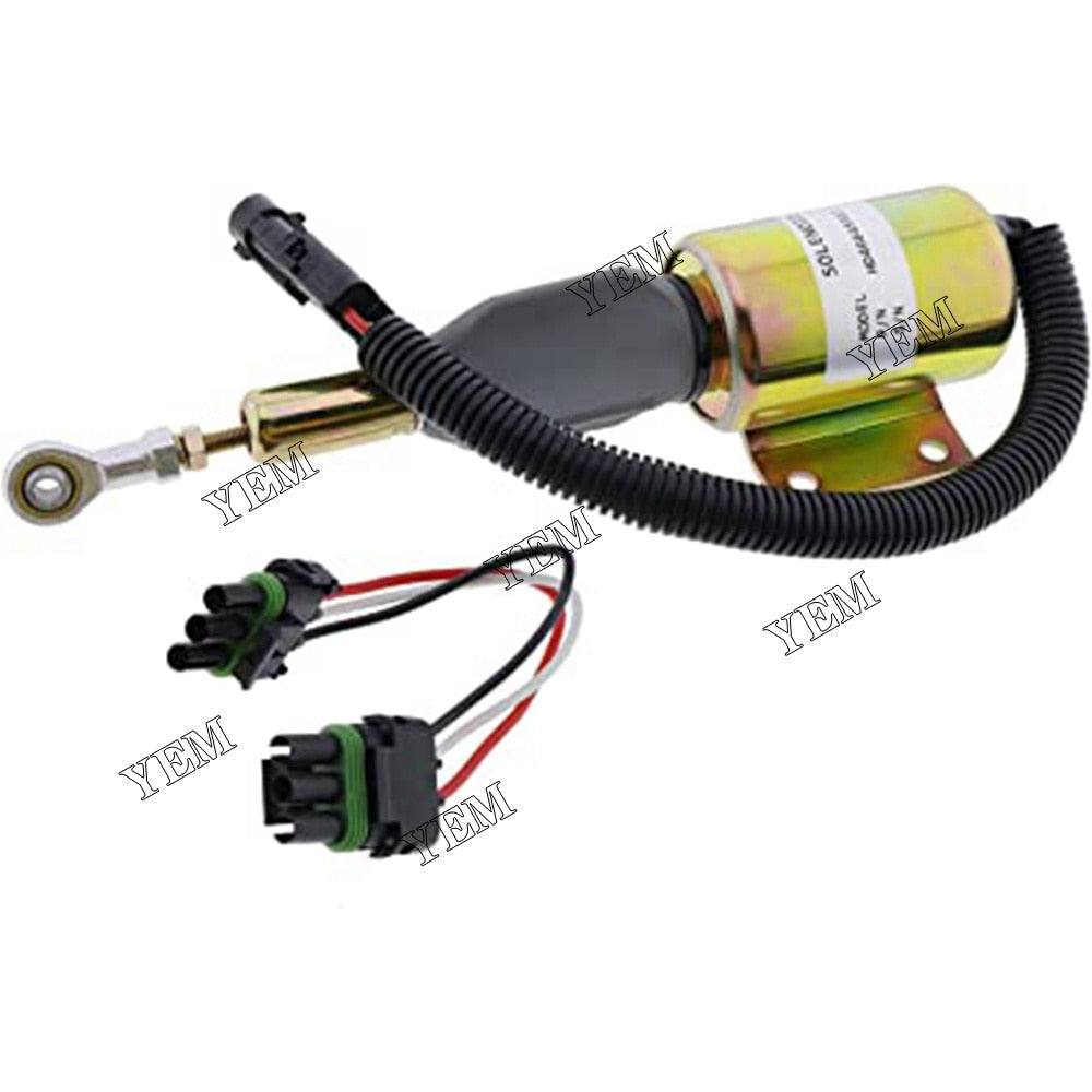 YEM Engine Parts Stop Solenoid For JOHN DEERE 670C, 670CH and 672CH C-Series II Graders For John Deere