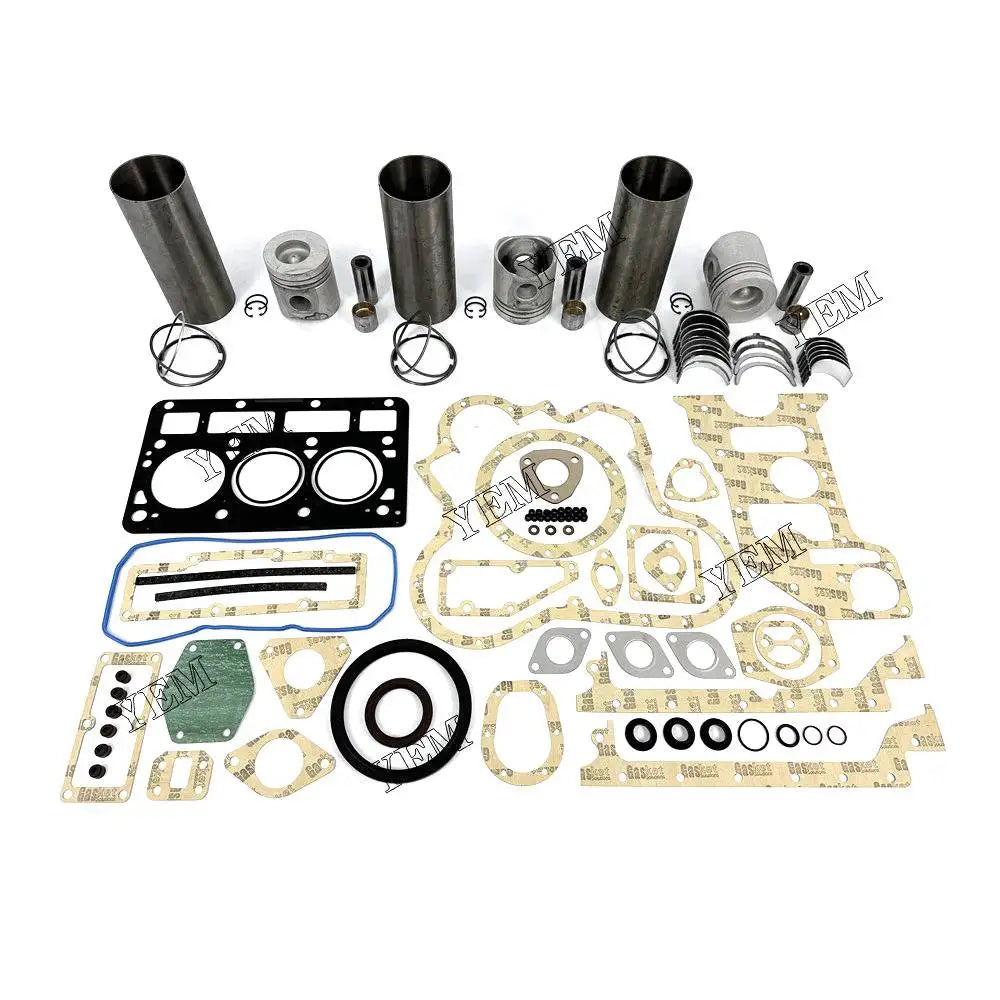 3X High performanceOverhaul Rebuild Kit With Gasket Set Bearing For Perkins 903.27 Engine YEMPARTS