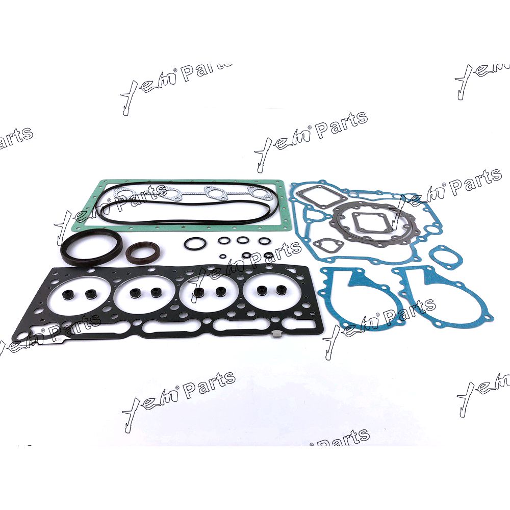 YEM Engine Parts For Kubota V1505 Overhaul Gasket kit KX71 KX91 Excavator Engine Upper Lower Set For Kubota
