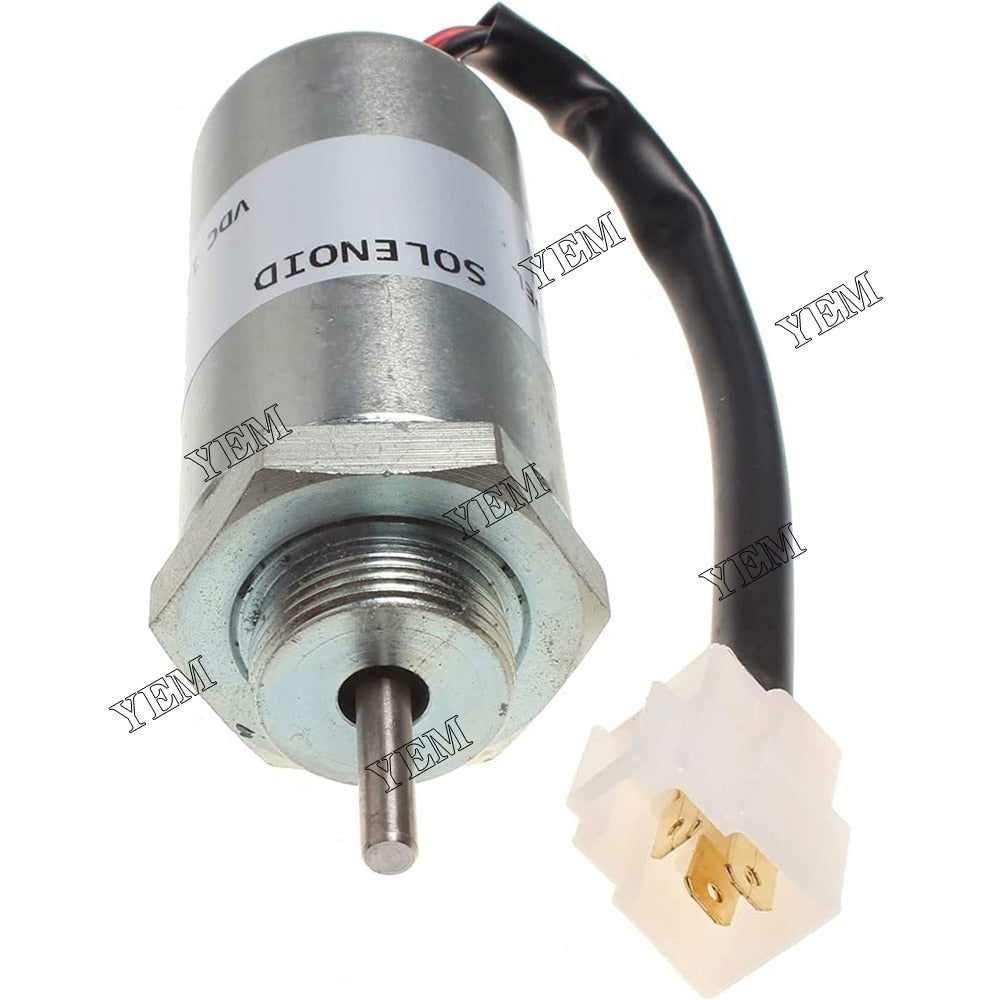 YEM Engine Parts 12V Fuel Stop Solenoid MV1-81 For Hitachi Excavator EX40U EX55 EX58 ZX40U ZX50U For Hitachi