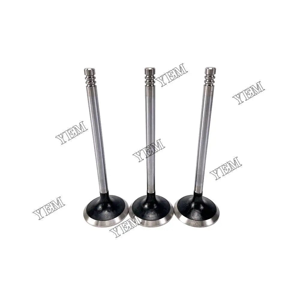 3X Part Number 3142A091 Exhaust Valve For Perkins 903.27 Engine YEMPARTS