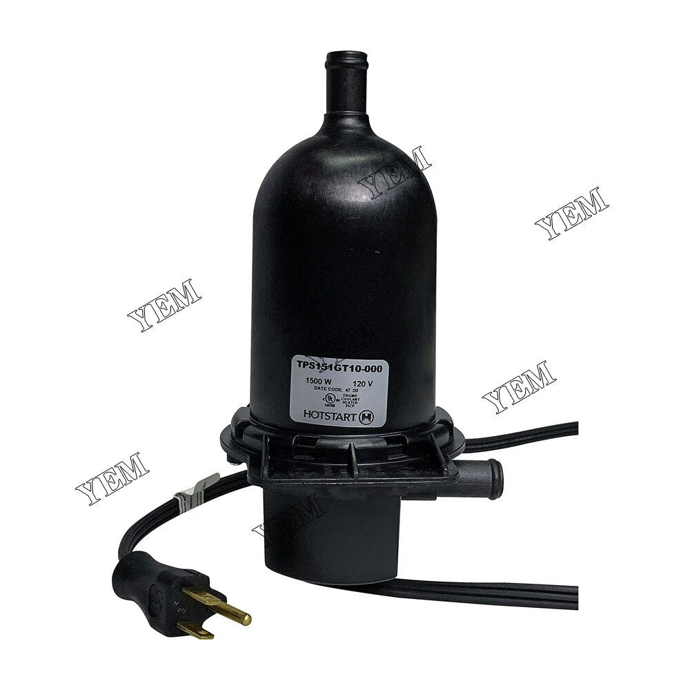 YEM Engine Parts TPS151GT10-000 Engine Block Heater 1500 Watt 120 Volt 1500W 120V Option 100-120F For Other