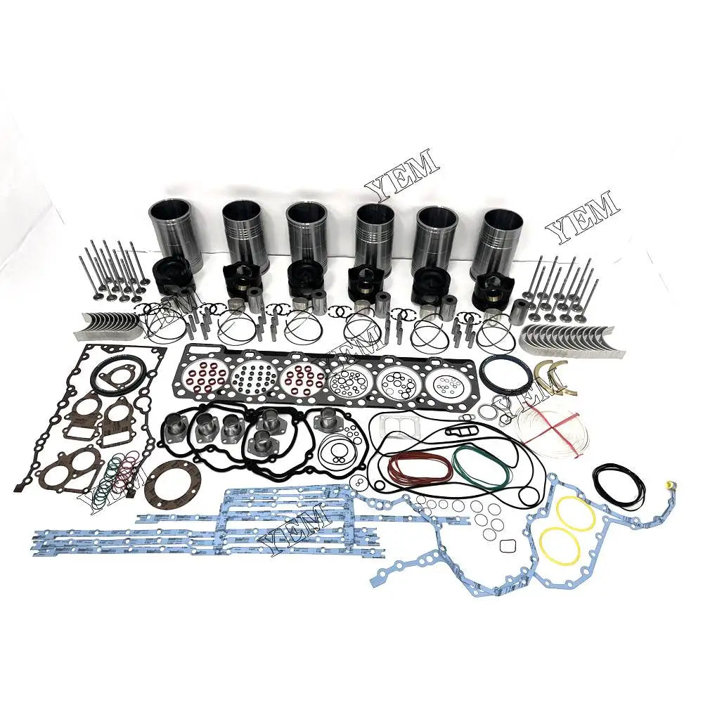 1 year warranty For Caterpillar Overhaul Rebuild Kit With Piston Rings Liner Bearing Valves Gasket Set C18 engine Parts YEMPARTS
