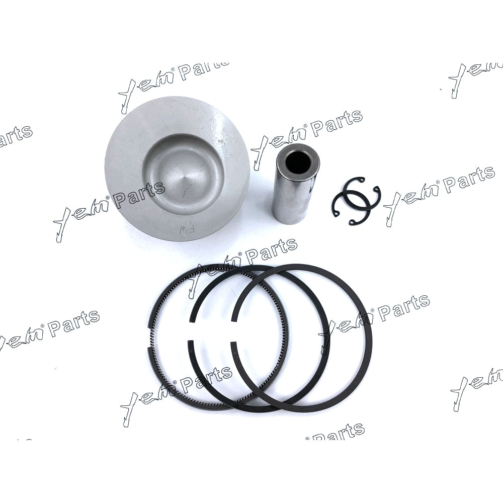 YEM Engine Parts Piston + Ring Kit Set Oversize 76.3mm(+0.50mm) For Kubota V1512 x4 PCS Engine Parts For Kubota