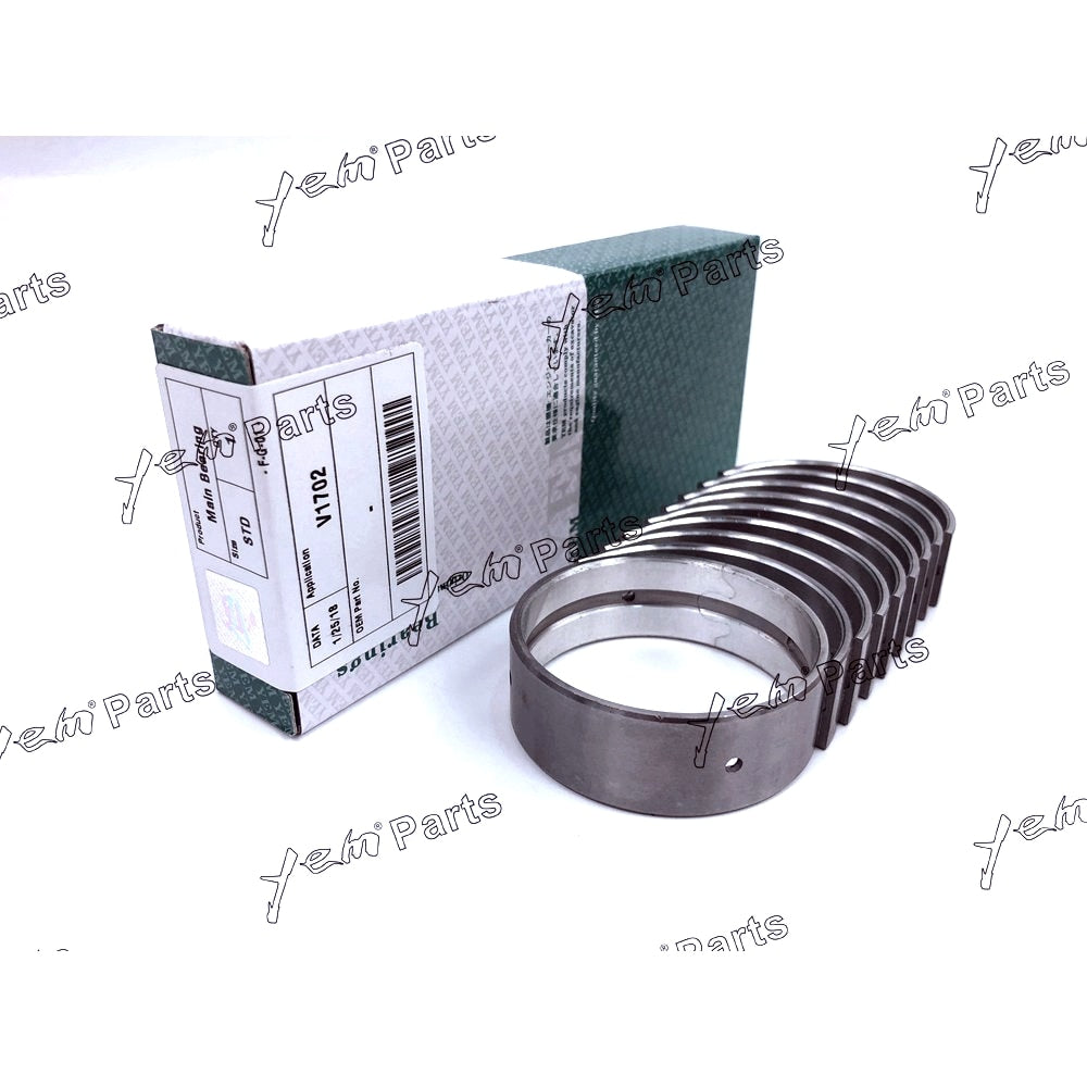 YEM Engine Parts Main Bearing Oversize +0.25mm For Kubota V1702 / V1902 / V2203 Engine Parts For Kubota