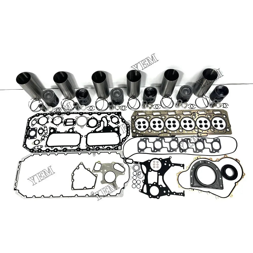 competitive price Engine Liner Kit With Full Gasket Set For Caterpillar C6.6-CR excavator engine part YEMPARTS
