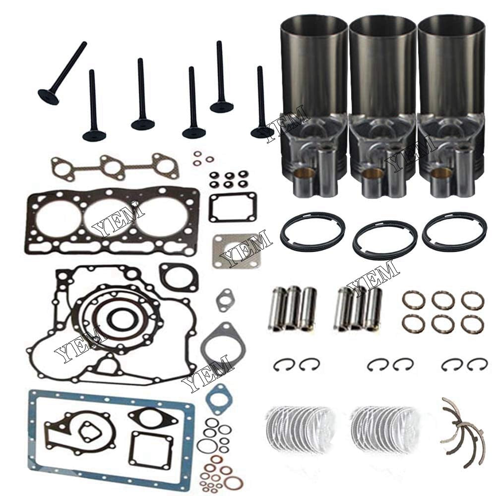 YEM Engine Parts For Yanmar 3TN75 3TN75E 3TN75U Direct-Injection Engine Overhaul Rebuild Kit For Yanmar