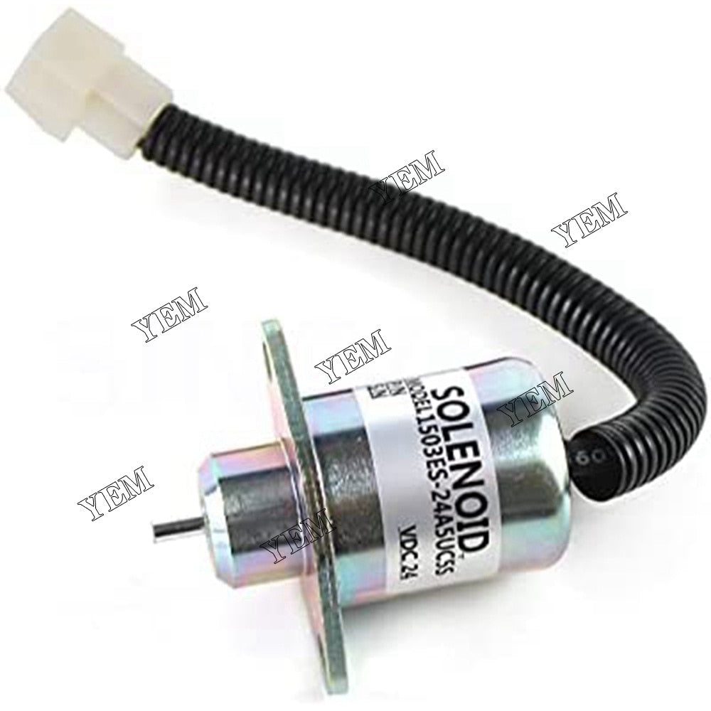 YEM Engine Parts For Kubota 5 Series Stop Solenoid SA-4567-T Fuel Shutdown Solenoid 1503ES-24A5UC5S For Kubota