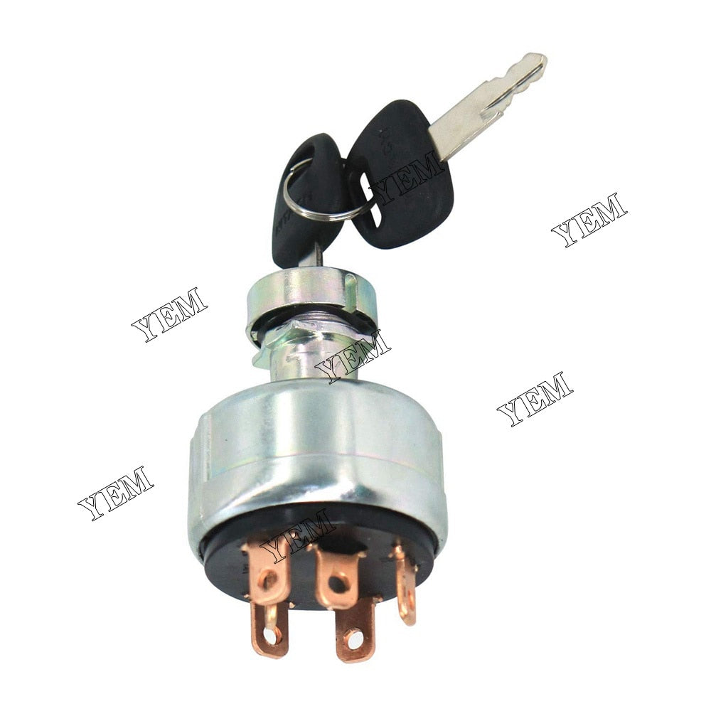 YEM Engine Parts Ignition Starter Switch with 2 Keys For Hitachi EX60 EX60G EX120 EX220 For Hitachi