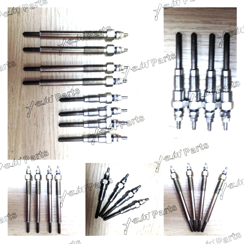 YEM Engine Parts Glow Plug 17331-65510 For Kubota F2803-DI V2203-DI V2403-DI V2003T-DI (4PCS) For Kubota