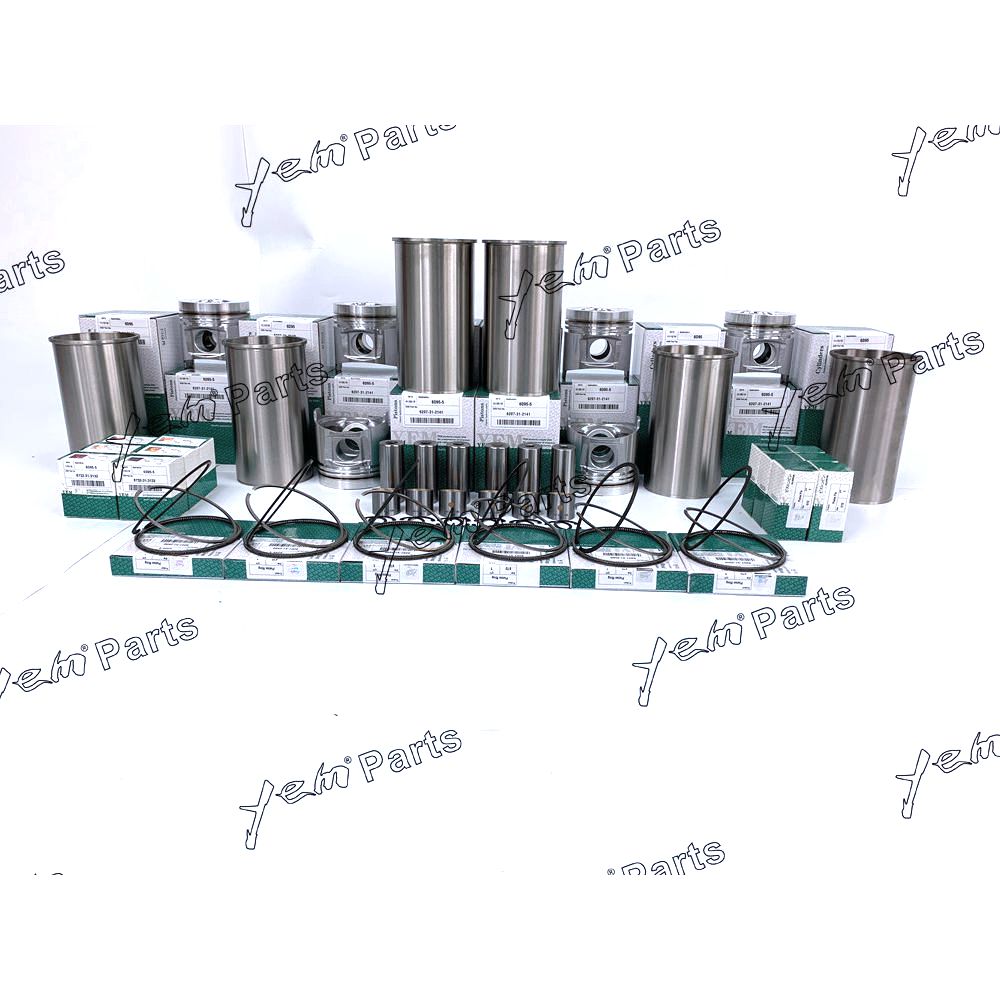 YEM Engine Parts S6D95 6D95L S6D95L-1 Overhaul Rebuild Repair Kit For Komatsu Engine PC200LC-5 For Komatsu