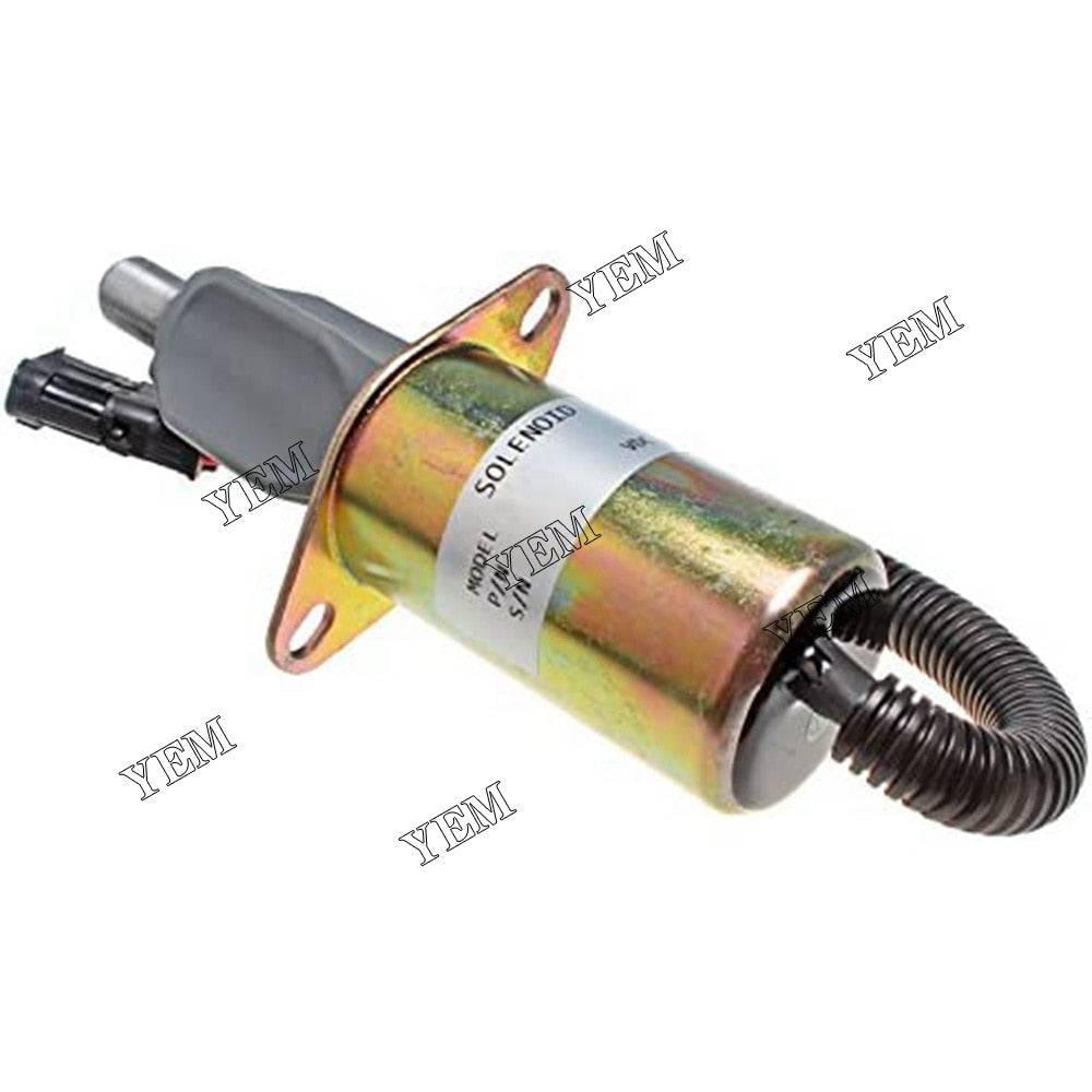 YEM Engine Parts 12V Fuel Shutoff Solenoid Valve 3921758 For Cummins Engine 4B3.9 6B5.9 6C8.3 For Cummins