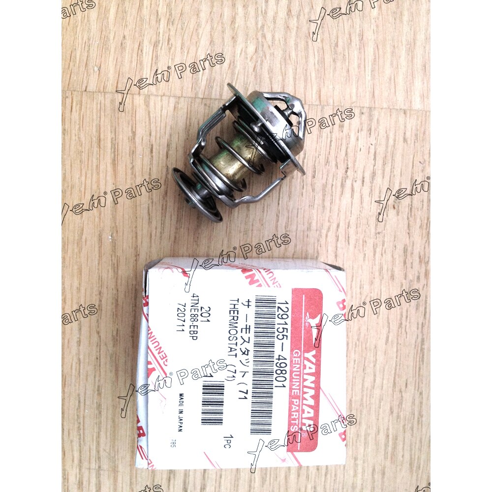 YEM Engine Parts Thermostat 129155-49800 For Yanmar 3TNE84 3TNE88 3TNV82 4TNE84 4TNE88 160F 71C For Yanmar