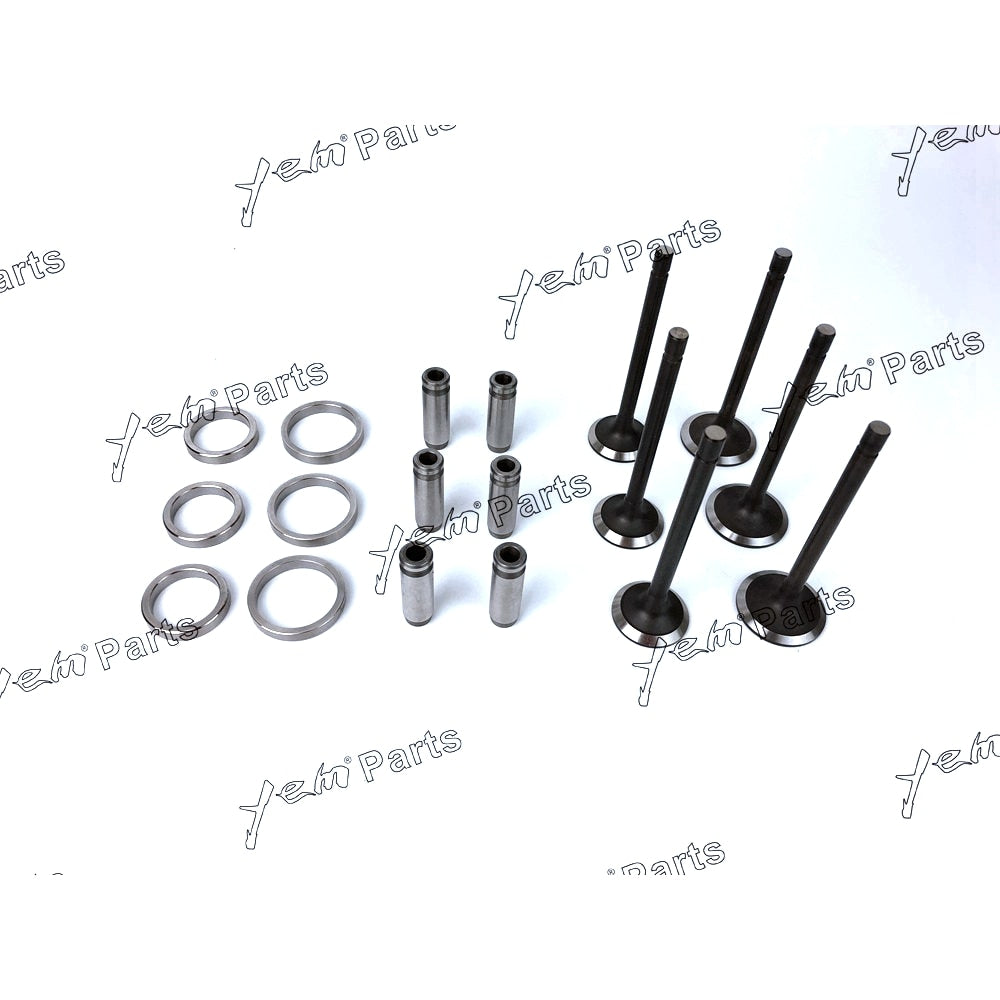 YEM Engine Parts 1 Set Valve Guide Seat Intake Valve & Exhaust Valve For Kubota D1005 Engine For Kubota