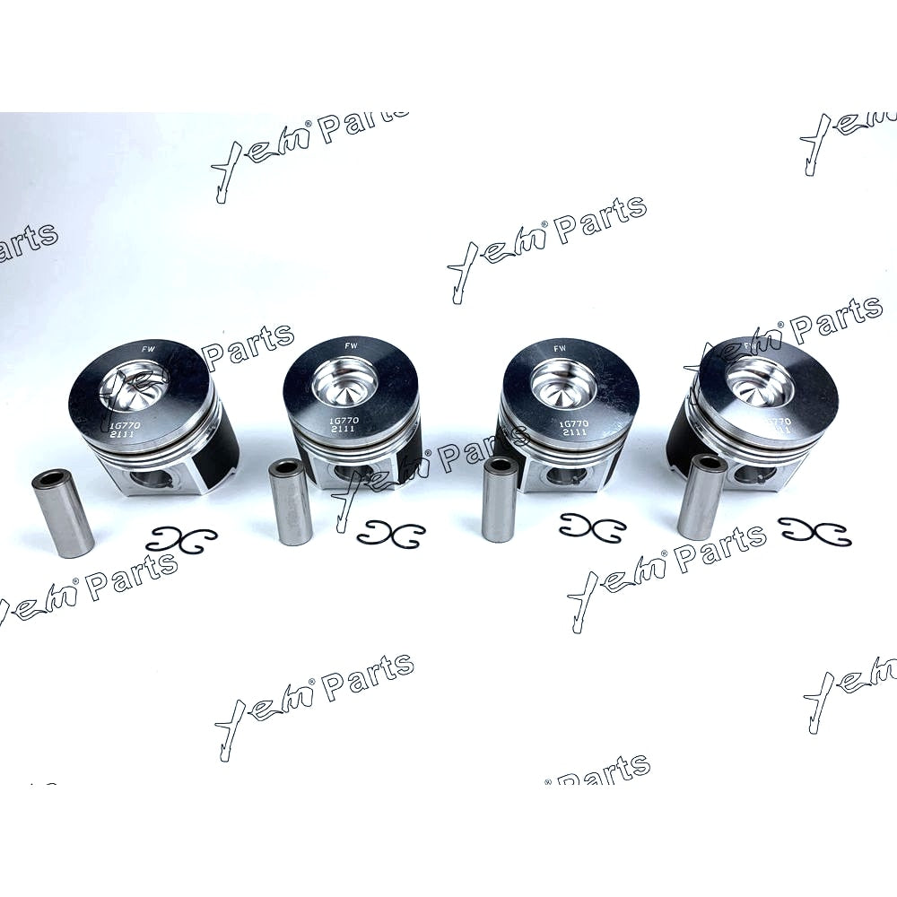 YEM Engine Parts Piston Set STD 83mm For Kubota V2003 x4 PCS Engine Parts For Kubota