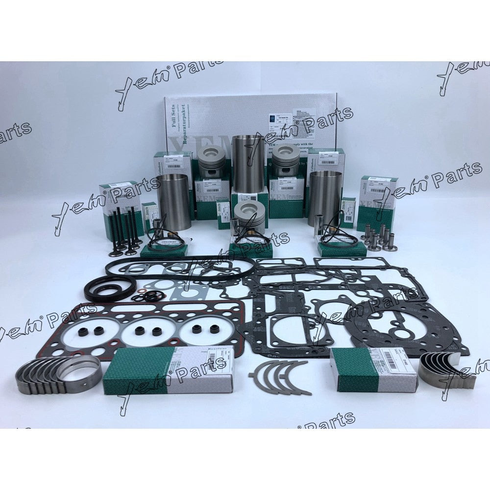 YEM Engine Parts Rebuild Kit For Kubota D1402 DI Engine L2550DT L2550 L2650DT L2650DTGST L2650F For Kubota