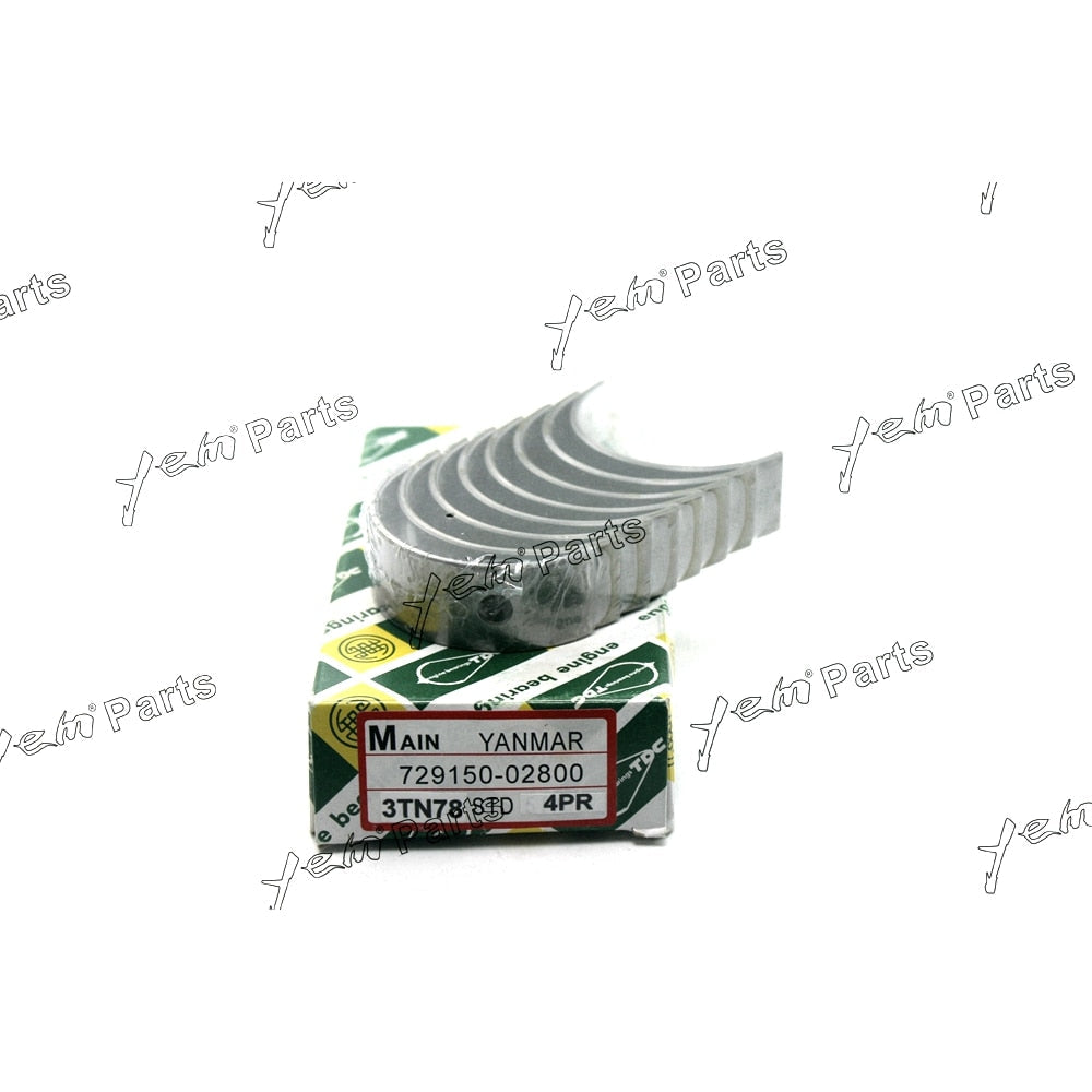 YEM Engine Parts Main Bearing STD For YANMAR 3TN78 / 3TNA78 Engine Parts For Yanmar