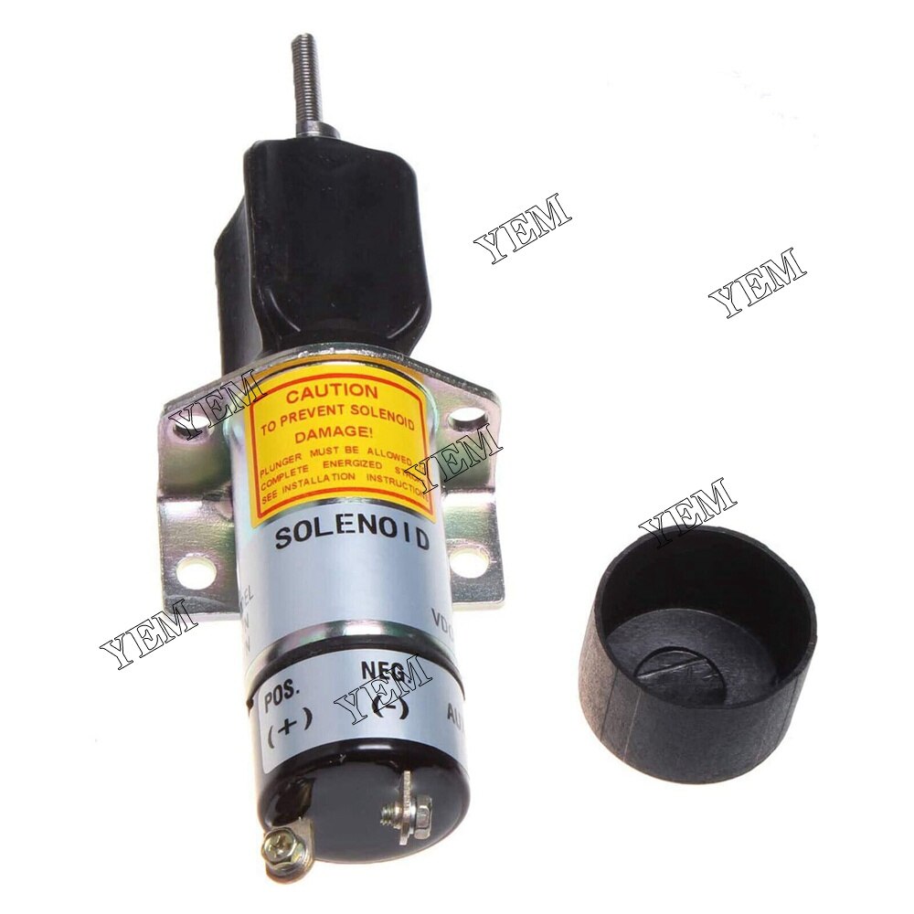 YEM Engine Parts Fit For Synchro Start 12VDC Electric Fuel Shut-Down Solenoid 1504 12C2U1B1S1 For Other