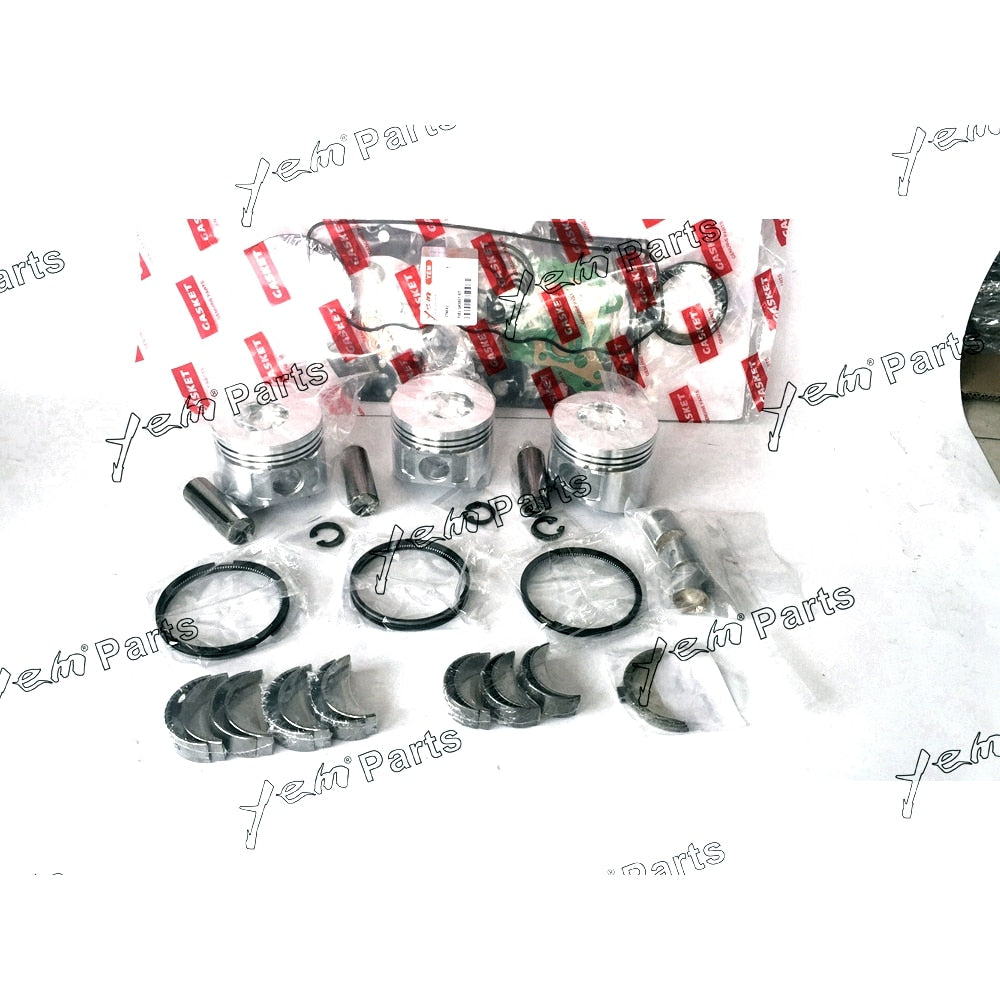 YEM Engine Parts Piston ,Full Gasket, Bearing, Rings, Thrust Washer For Yanmar 3TNV82A 3TNV82 Engine For Yanmar