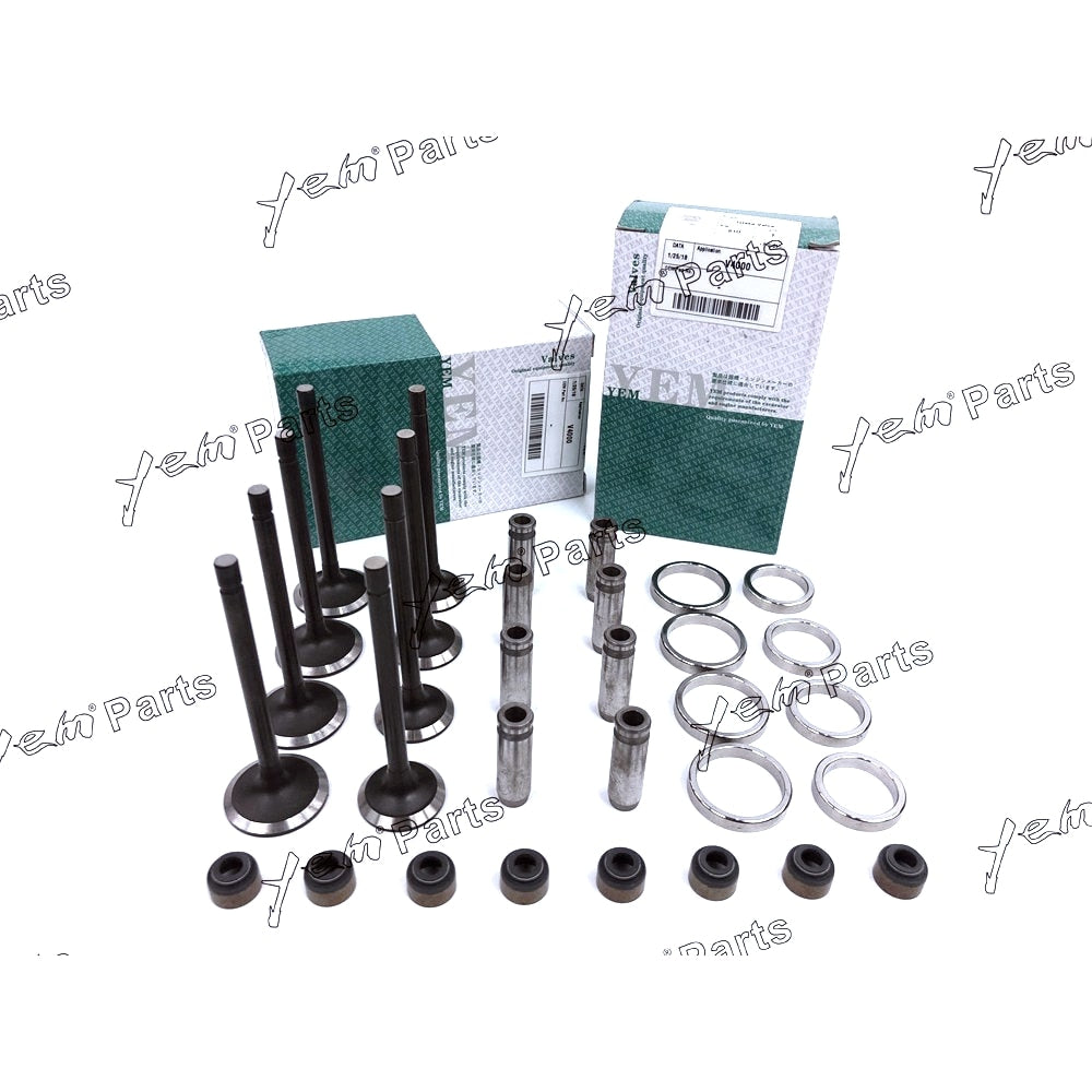 YEM Engine Parts 1 Set Engine Valve Guide Intake & Exhaust Valve For Mitsubishi 4D31 Engine For Mitsubishi