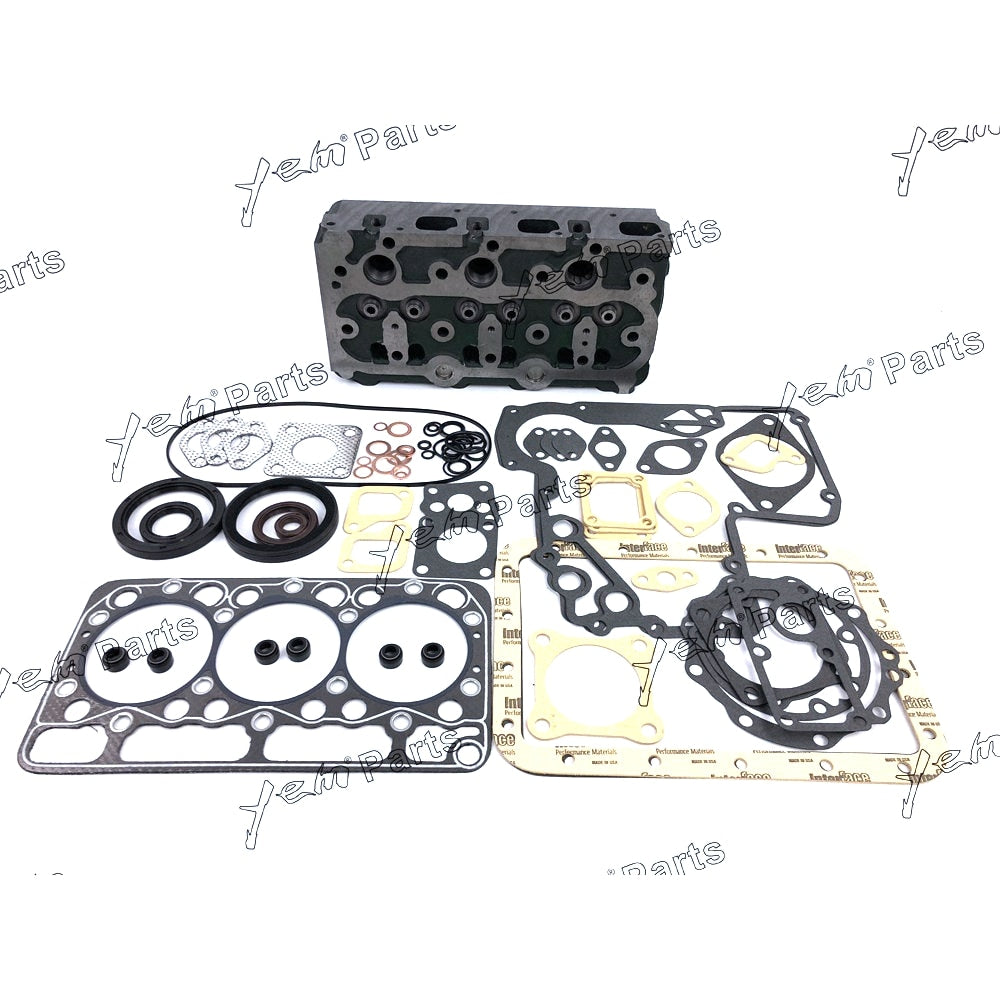 YEM Engine Parts Complete Cylinder Head &Full Gasket For Kubota D950 Tractor B7200D B7200E B7200HST-D For Kubota