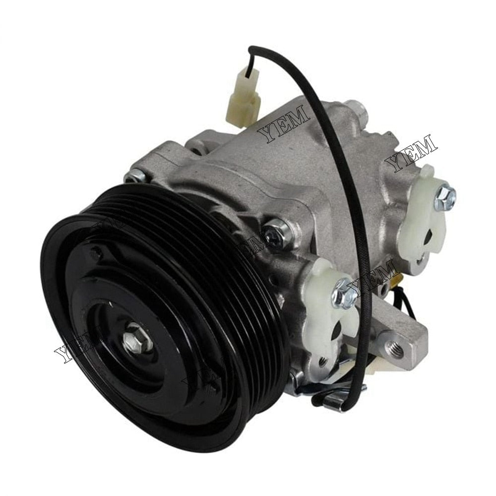 YEM Engine Parts 3P999-00620 SVO7E 6 GROOVE A/C Compressor For Kubota M135GX GXDTC M136 SV07E For Kubota