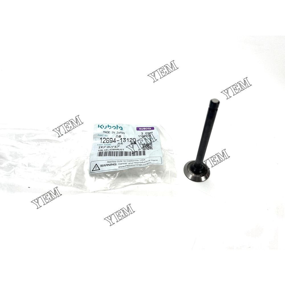 YEM DF750 Exhaust Valve 12694-13120 Kubota excavator diesel engine YEMPARTS