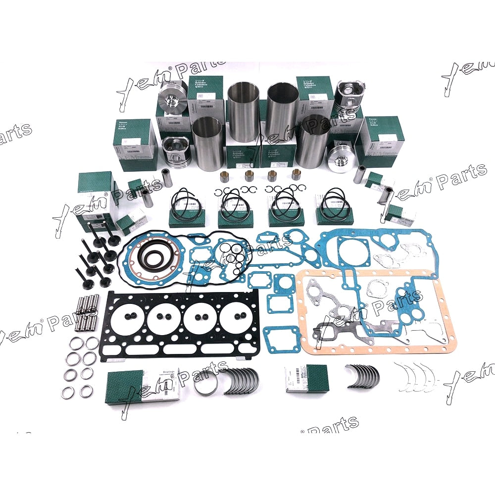YEM Engine Parts V2403 V2403MDI V2403-M-DI-E3B Overhaul Rebuild Kit Part For Kubota Engine Bobcat For Kubota