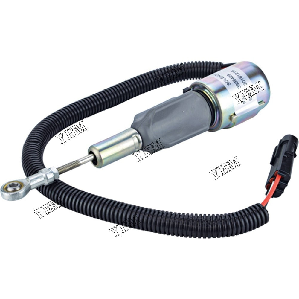 YEM Engine Parts Diesel 12V Shutdown Shut off solenoid 3935429 3935431 For Cummins 6BT 5.9L For Cummins