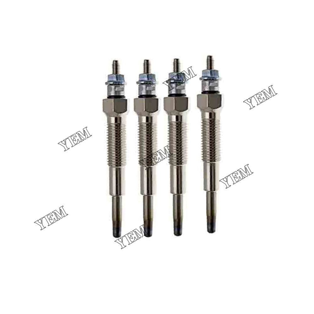 YEM Engine Parts 4PCS Glow Plugs For Caterpillar For CAT 247B 257B 216B 226B 232B 242B 3024C 3024T For Caterpillar