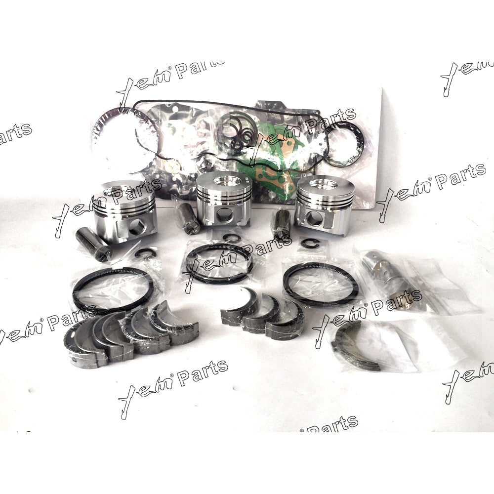 YEM Engine Parts Piston ,Full Gasket, Bearing, Rings, Thrust Washer For Yanmar 3TNV82A 3TNV82 Engine For Yanmar