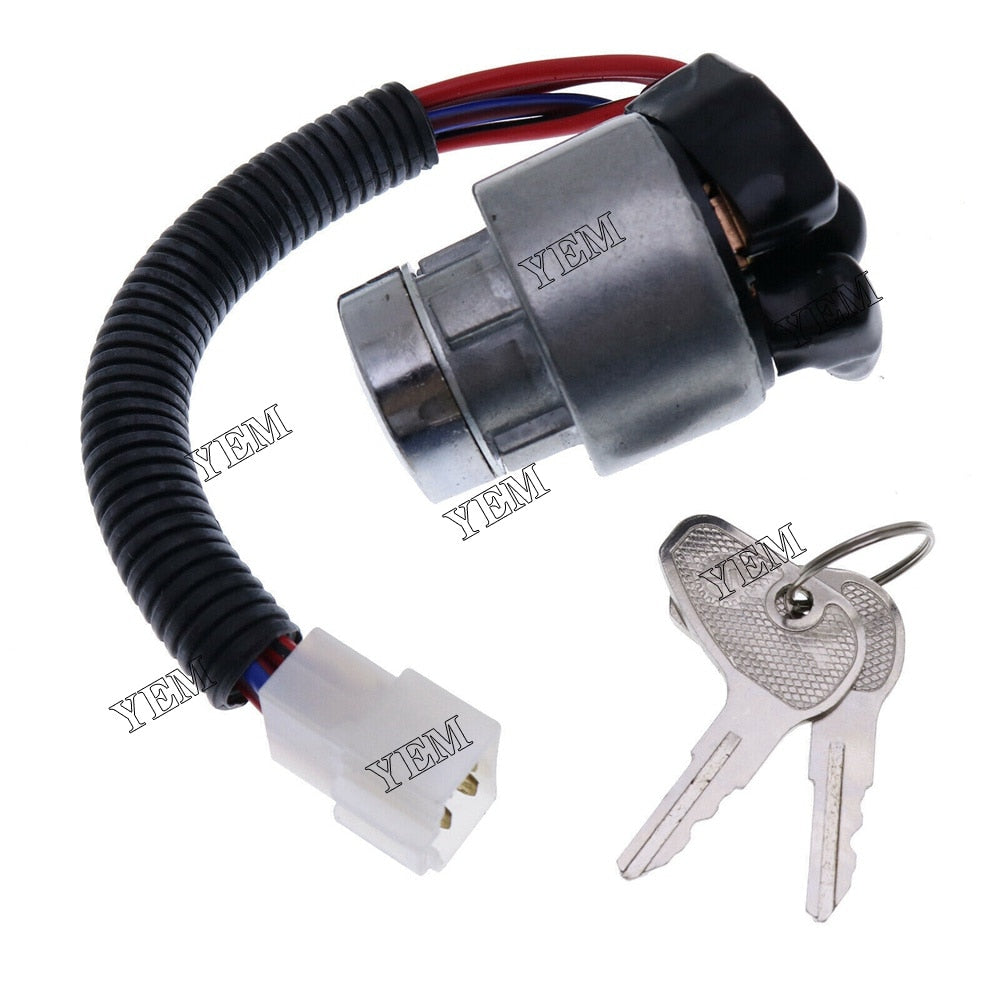 YEM Engine Parts For Kubota12500 14610 13400 14200 KX91-3 Starter Switch W/3 Position 5 Termials For Kubota