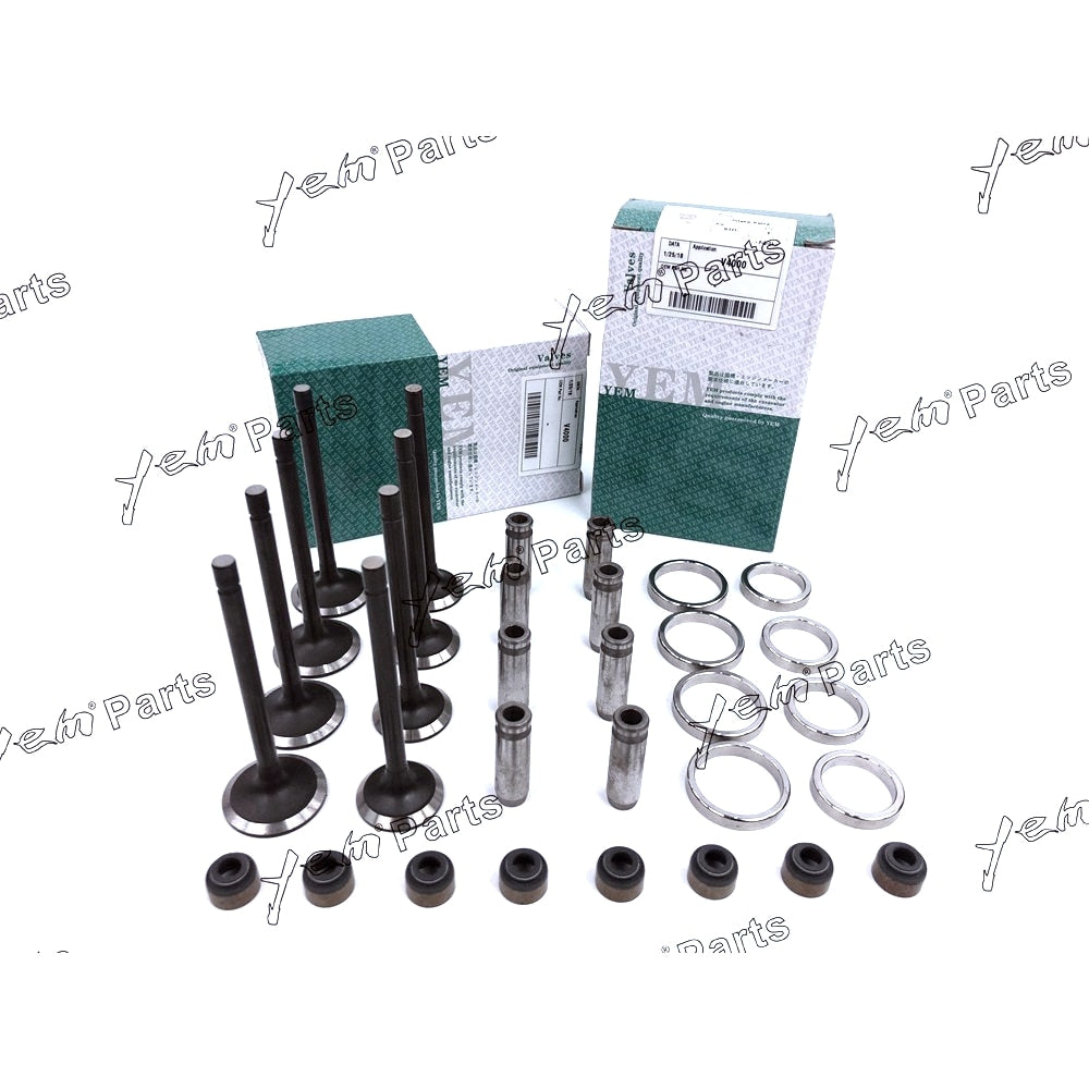 YEM Engine Parts 1 Set Engine Valve Guide Intake & Exhaust Valve For Mitsubishi 4D31 Engine For Mitsubishi