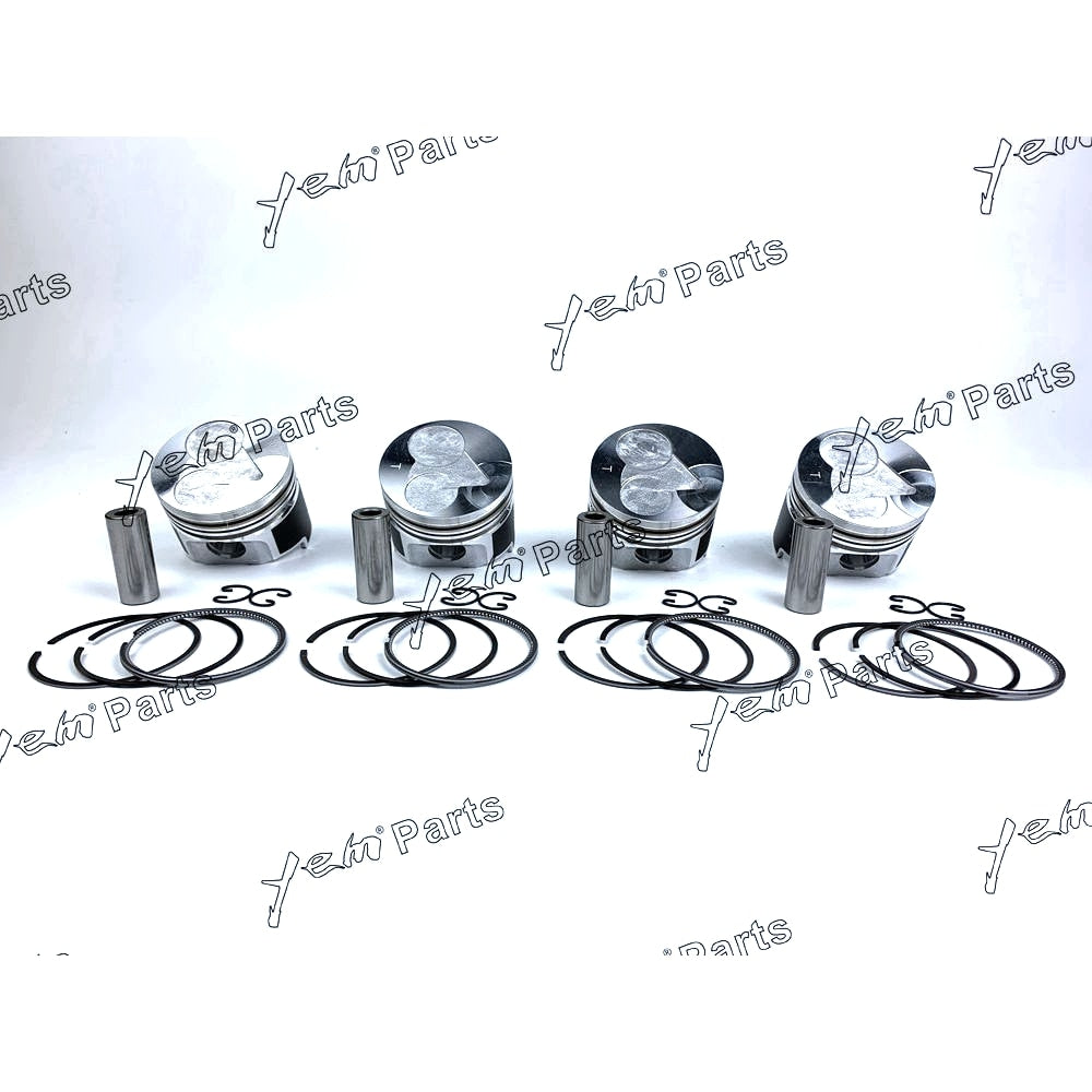 YEM Engine Parts 4 set STD Piston & Piston Ring 78mm For Kubota V1505 For Kubota
