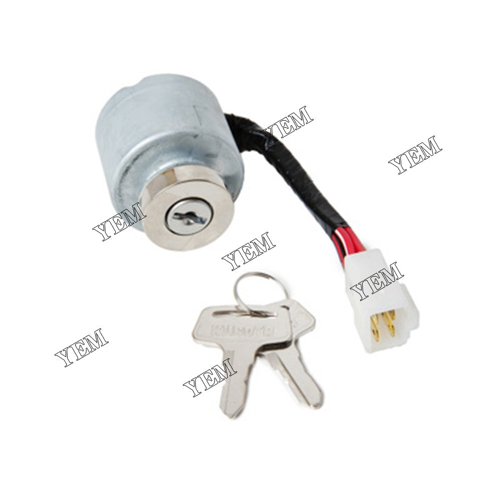 YEM Engine Parts For Kubota G1900 Key Switch / Ignition Switch and 2 Key Part K2134-62100 For Kubota