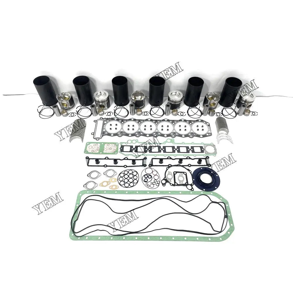 competitive price Engine Overhaul Kit With Full Gasket Set Bearing For Mitsubishi 6M60 excavator engine part YEMPARTS