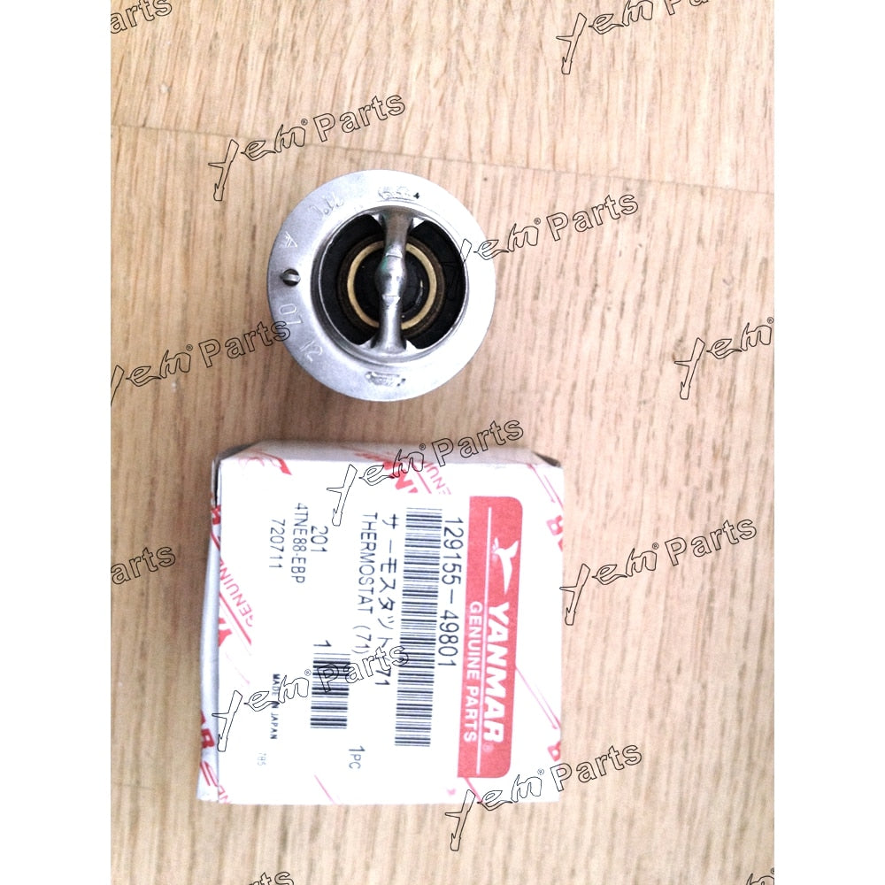YEM Engine Parts Thermostat 129155-49800 For Yanmar 3TNE84 3TNE88 3TNV82 4TNE84 4TNE88 160F 71C For Yanmar