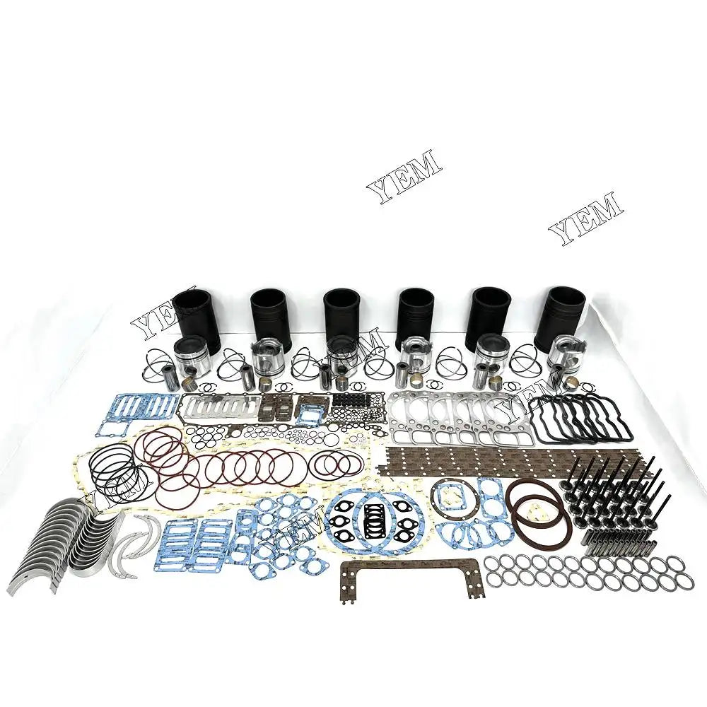 1 year warranty For Mitsubishi Rebuild Kit With Piston Ring Bearing Valves Gaskets Piston S6A2 engine Parts YEMPARTS