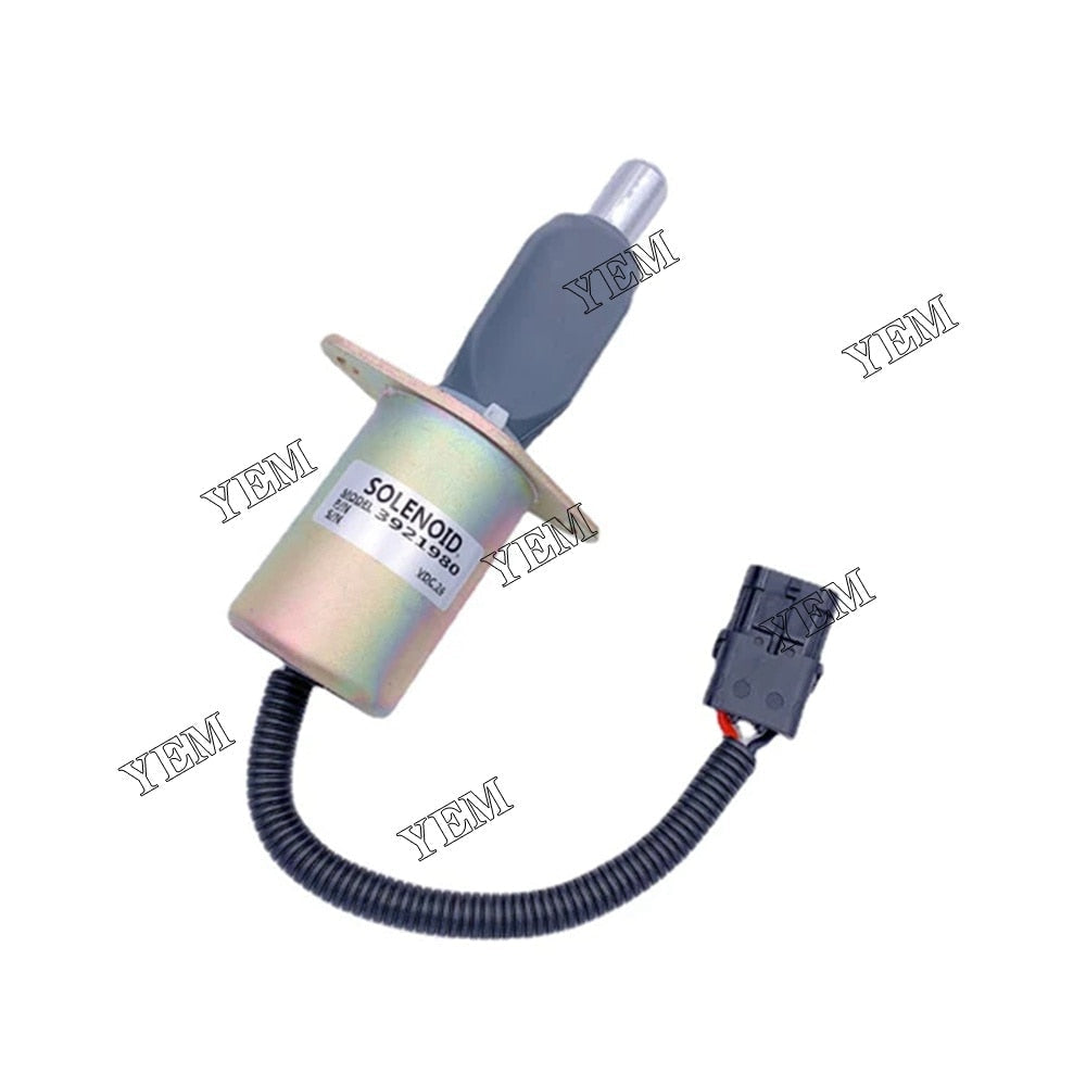 YEM Engine Parts M923A2 Truck For Cummins 6CTA 8.3L Diesel Fuel Shutdown Solenoid 3921980 24V For Cummins