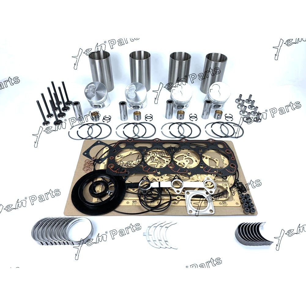 YEM Engine Parts Overhaul Rebuild Kit For Shibaura N844T Engine New Holland L170 LS170 W Valves For Shibaura