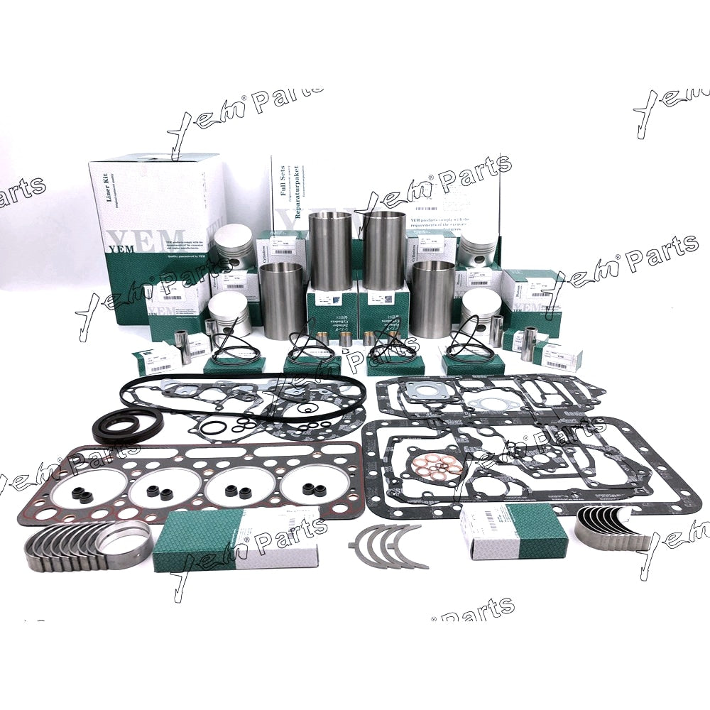 YEM Engine Parts For Kubota V1702 V1702B Engine Overhaul Rebuild Kit For KH90 For Bobcat743 733 Excavator For Kubota