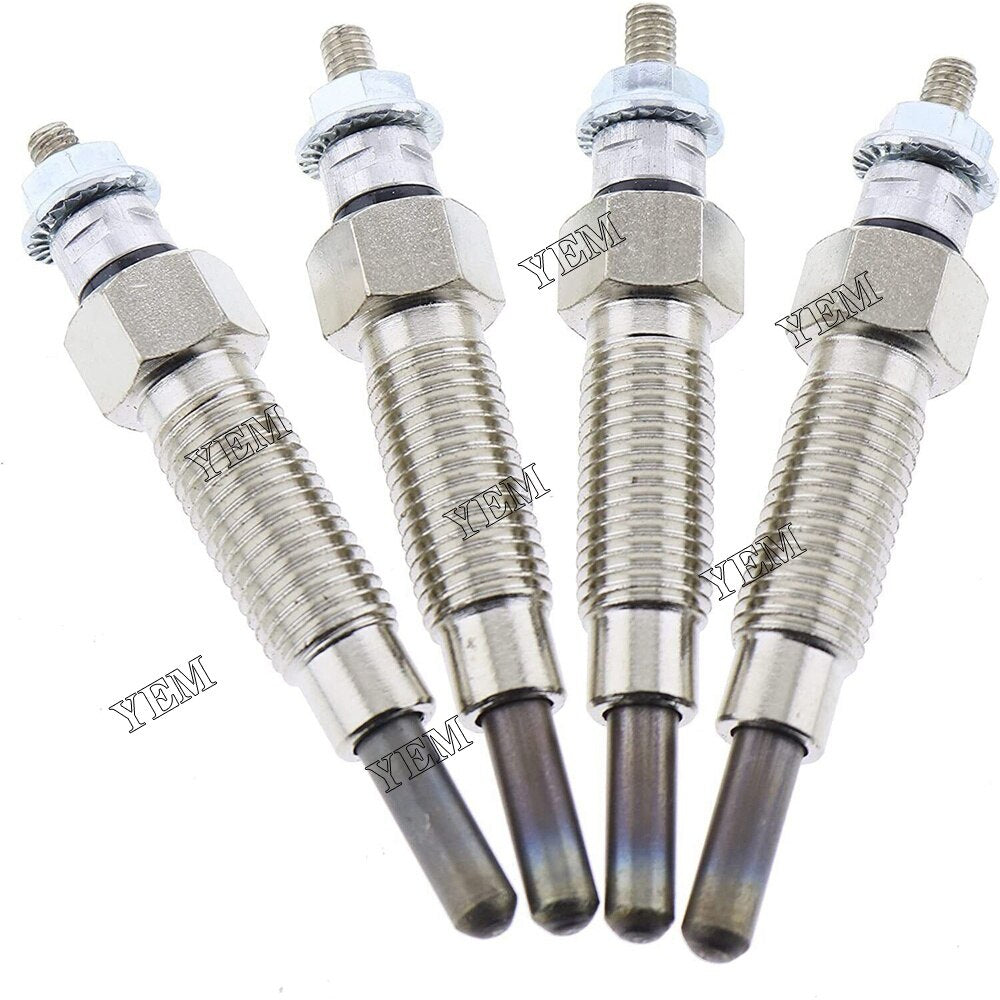 YEM Engine Parts 4PCS/Set Glow Plug 15221-65516 Fits for Kubota V1902 V1702 D1402 Engine For Kubota