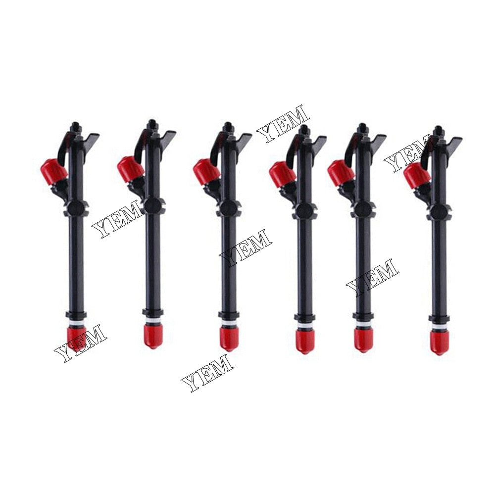 YEM Engine Parts 6 PCS Fuel Injector AR89564 For JOHN DEERE 450C 450D 450G 350 1020 2020 JD300 For John Deere