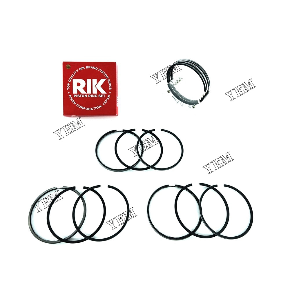 YEM Engine Parts For Kubota V3300DIT Piston Ring Set 6680723 For Bobcat S220 S250 S300 T250 T300 A300 For Kubota