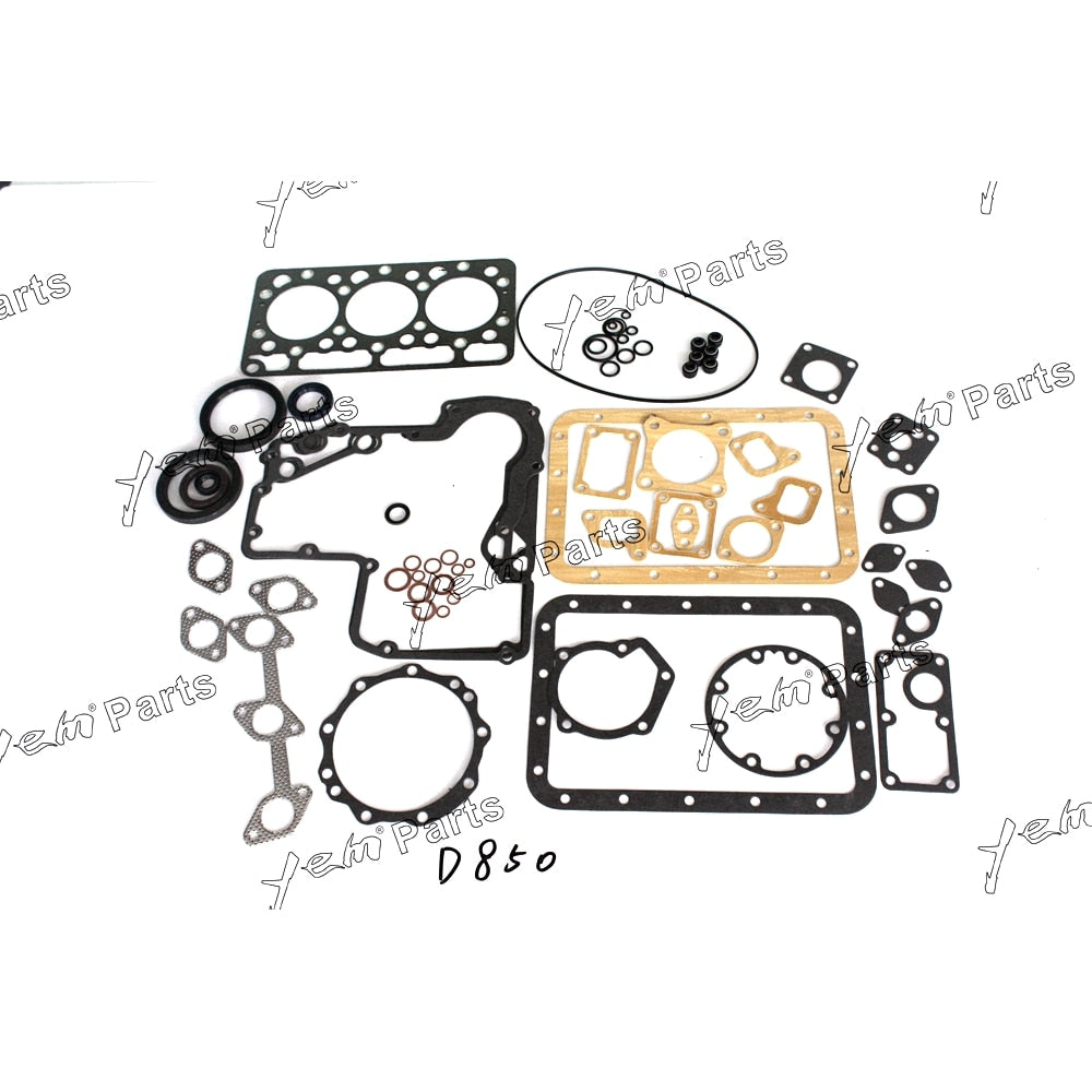 YEM Engine Parts Full Gasket Set For Kubota D850 / 3D72 Engine Parts For Kubota