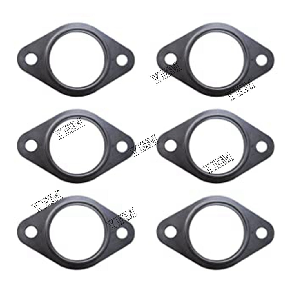 YEM Engine Parts 6 pieces New Exhaust Manifold Gaskets 3929012 For Cummins 6CT Engine Parts For Cummins