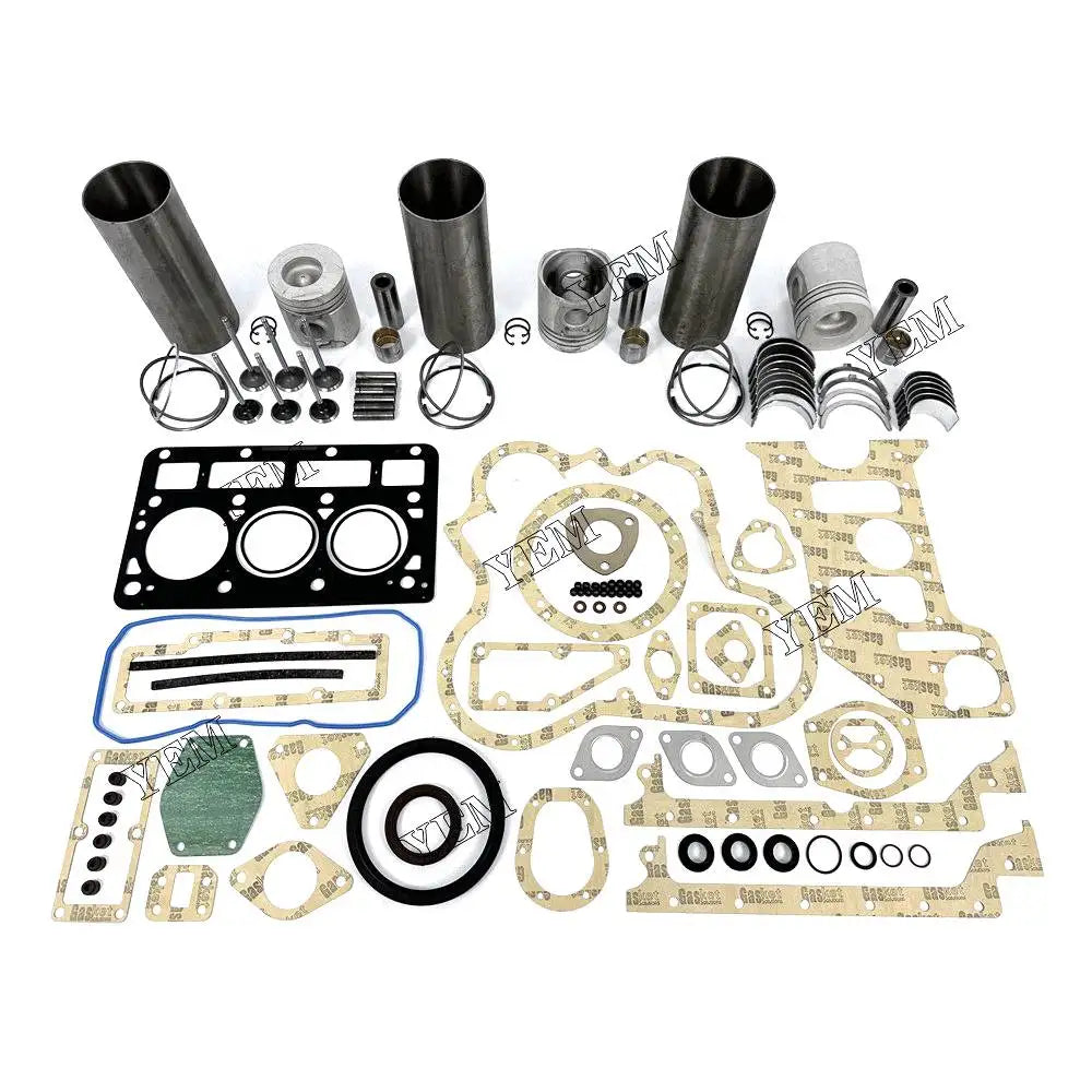 3X High performanceEngine Overhaul Rebuild Kit With Gasket Bearing Valve Set For Perkins 903.27 Engine YEMPARTS