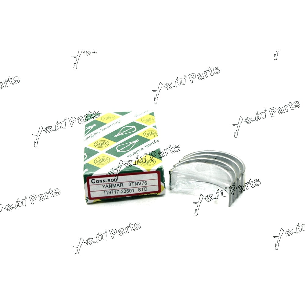 YEM Engine Parts Connecting Rod Bearing Oversize + 0.25mm For YANMAR 3TNV76 Engine Parts For Yanmar